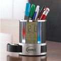 The Modern Round Digital Clock Desk Caddy